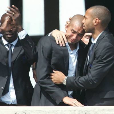 David Tr�zeguet et Thierry Henri...